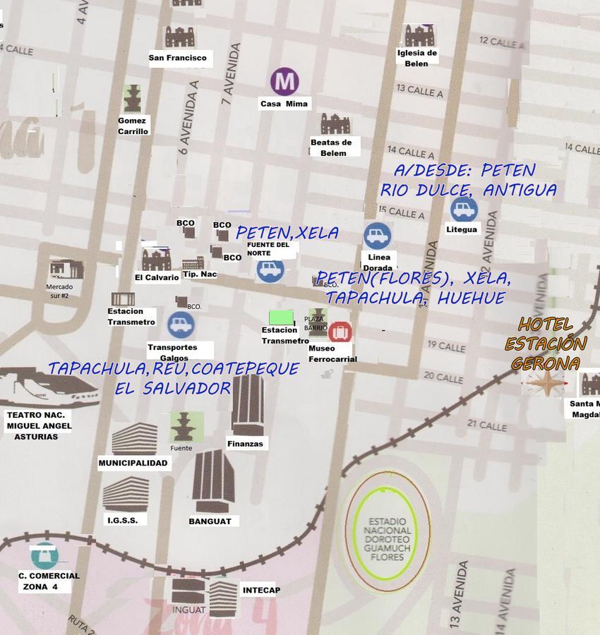 Hotel Estacion Gerona Bed & Breakfast Guatemala City Exteriör bild